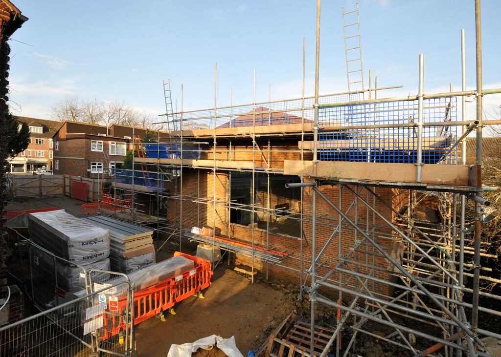 St Andrews building with scaffolding