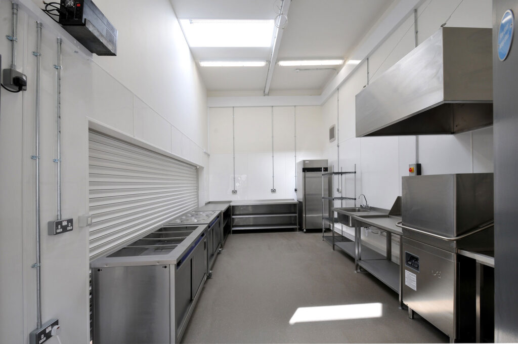 Phoenix primary school new kitchen with equipment